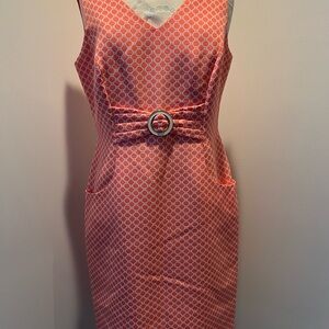 Orange Patterned Dress